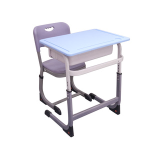 Conjunto de Silla y Escritorio Escolar Ergonómico de Plástico PE y Metal con Altura Ajustable, Suministro de Fábrica, Muebles Modernos para Estudiantes - Product Image 2