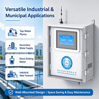 Analyseur de qualité de l'eau en ligne multi-paramètres OEM, turbidimètre, pH-mètre, conductimètre pour piscine, système de filtration d'eau pure, 4G IoT