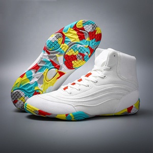 Chaussures de lutte de haute qualité, durables, personnalisées, légères, antidérapantes, à tige moyenne, chaussures de lutte professionnelles pour le sport - Product Image 3