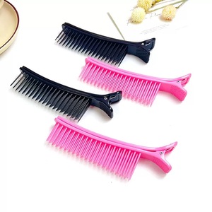 Pince à cheveux en plastique personnalisable avec logo, populaire <span class=keywords><strong>pour</strong></span> <span class=keywords><strong>salon</strong></span>, <span class=keywords><strong>pour</strong></span> <span class=keywords><strong>tissage</strong></span> et mèches, <span class=keywords><strong>pour</strong></span> femmes - Product Image 2