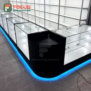 Glass Door Tobacco Display Cabinet Lockable Storage Multi Tier Shelf Secure Cigarette Display Case - Product Image 5