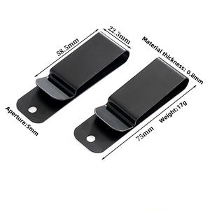 Couverture de téléphone portable en métal accessoires de quincaillerie pince de sac pince de manganèse étui d'obus pince arrière pince de boucle de ceinture - Product Image 3