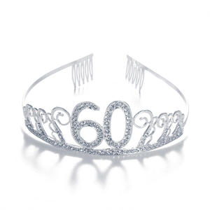 Corona con Numero per Compleanno 15 16 18 Anni, Decorazioni per Torte, Forniture per Feste, Matrimoni e Festività - Product Image 2