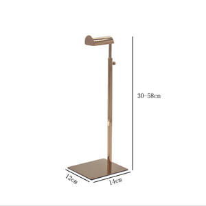 High-end Negozio di <span class=keywords><strong>Abbigliamento</strong></span> D 7-a forma di Oro Rosa Nero di Affari degli uomini di Sacchetto di Vendita Al Dettaglio di Promozione Rack, borsa delle signore del Metallo Del Banco di mostra - Product Image 2