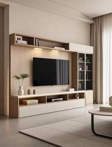 ตู้วาง<span class=keywords><strong>ทีวี</strong></span>ไม้จริงทันสมัย ดีไซ<span class=keywords><strong>น</strong></span>์<span class=keywords><strong>ติด</strong></span><span class=keywords><strong>ผนัง</strong></span>แบบลอย ปรับแต่ง<span class=keywords><strong>ชั้น</strong></span><span class=keywords><strong>วาง</strong></span>ได้ ทำความสะอาดง่าย - Product Image 5