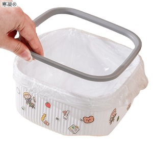 Desktop Trash Can Rectangular Small Size With Cute Cartoon Design For Home Office Desk Use - Product Image 2