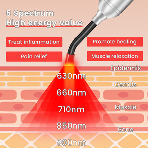 Appareil portable de luminothérapie rouge 5w 630nm, 660nm, 710nm, 850nm, 900nm, traitement de cible, torche <span class=keywords><strong>Laser</strong></span> de luminothérapie LED - Product Image 5