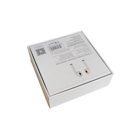 Boîte rigide personnalisée écologique blanche avec couvercle et base, finition brillante/mate et gaufrage pour écouteurs sans fil Bluetooth TWS