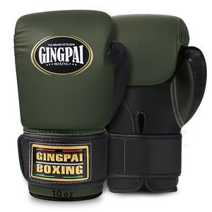 ถุงมือชกมวย GINGPAI Professional ขนาด 10 ออนซ์ 16 ออนซ์ - ถุงมือหนังระบายอากาศสำหรับผู้ใหญ่ ใช้ได้ทั้งชายและหญิง เหมาะสำหรับฝึกซ้อมมวยไทย ซานด้า และการต่อสู้กลางแจ้ง - Product Image 3