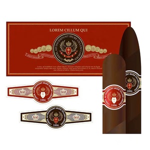 Tùy chỉnh Cigar ban nhạc nhãn làm của riêng bạn lá vàng dập nổi Cigar nhãn tư nhân chết cắt Vòng ban nhạc vàng Polyester nhãn - Product Image 4