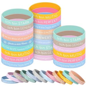 Pulsera Deportiva de Silicona con Texto Motivacional, Brazalete de Goma con Logotipo Personalizado, Pedido al por Mayor OEM, Mensaje Inspirador, Impresión Suave, Uso Diario - Product Image 1