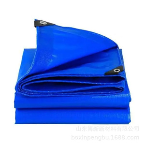 Boxin Pe Tarpaulin Blue Double Layer Waterproof Pool Cover Durable Sun Protection Outdoor Use - Product Image 3