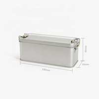 Boîte en métal personnalisée de qualité alimentaire pour biscuits au beurre avec couvercle pour la cuisson de gâteaux, biscuits, chocolats, bonbons, fer blanc