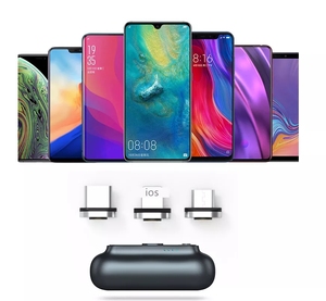 Bộ Sạc Từ Tính Mini Dễ Thương Bộ Sạc Dự Phòng Bộ Sạc Pin Di Động Micro <span class=keywords><strong>USB</strong></span> Type C <span class=keywords><strong>2600MAh</strong></span> Cho Bộ Sạc Điện Thoại Di Động 3 Trong 1 Magetic - Product Image 6