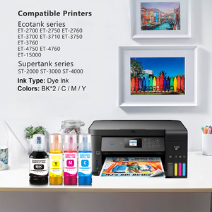 Encre de sublimation 100 ml, cartouche compatible, recharge pour <span class=keywords><strong>imprimante</strong></span> de bureau <span class=keywords><strong>Epson</strong></span> ET-2800 <span class=keywords><strong>L3250</strong></span> T664 103 <span class=keywords><strong>EcoTank</strong></span> - Product Image 2