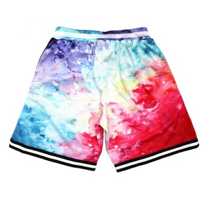 Pantalones Cortos de Baloncesto de Malla Personalizados con Cintura Elástica, Impresión por Sublimación, Pantalones Cortos Deportivos para Hombre, Pantalones Cortos de Malla con Entrepierna de 5 Pulgadas - Product Image 2