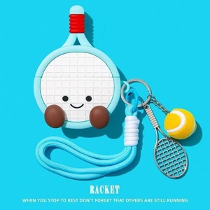 Fashion Sports Baseball Pendant <strong>Earphone</strong> Protective Cover Cute <strong>Earphone</strong> Headset Protective Cases with Lanyard - Product Image 6