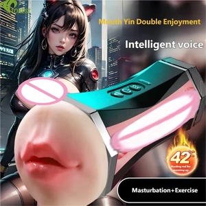 Dual-head <strong>Male</strong> Masturbator With Sound Heating Functions Men's Sex Exercise Airplane Cup Sex Toys for Men - Product Image 5