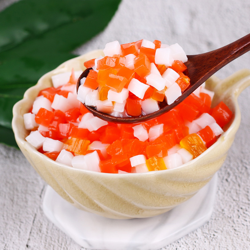 Pearl Milk Tea Ingredients Fruit Pieces