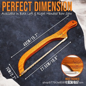 Wooden <b>Bread</b> Slicer Stainless Steel Blade 8-9.9 In Durable Kitchen Baking Tool For Toast Cutting - Product Image 3