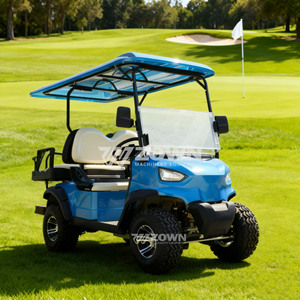 Carrito de Golf Eléctrico Premium de 4 Plazas, Batería de Litio de 72V, con Altavoces, Homologado para Circular por la Calle, para el Vecindario - Product Image 5