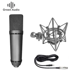 GAM-V87 25Mm Mikrofon Kondensor Perekam Suara Studio Kapsul dengan Dudukan Mikrofon