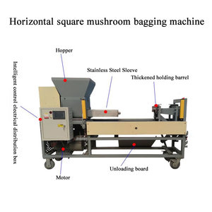 High Capacity Square Mushroom Plastic <b>Bags</b> Filling Machine Bagging Machine For Large-scale Mushroom Production - Product Image 2