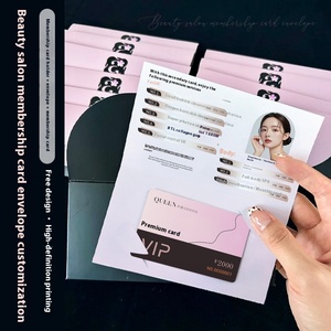 Ensemble de cartes VIP pour membres de salon de beauté personnalisables Advanced Sense Tuoke Drainage <span class=keywords><strong>Girlfriend</strong></span> Card New Store Print Paper Printing - Product Image 5