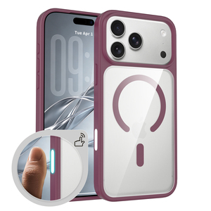Coque de téléphone avec bouton de contrôle de l'appareil photo pour iPhone 17 18 <span class=keywords><strong>Pro</strong></span> <span class=keywords><strong>Max</strong></span>, antichoc, magnétique, givrée, transparente et protectrice - Product Image 1