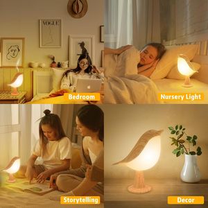 Bird Aroma Diffuser <b>Lamp</b> Touch Control LED Night Light Rechargeable Decorative <b>Lamp</b> - Product Image 6
