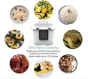 Cuisinière électrique intelligente à pression 6L, multicuiseur, <span class=keywords><strong>12</strong></span> programmes, <span class=keywords><strong>12</strong></span> tasses, vapeur, cuisson lente, cuisson au four, cuisson sous vide, épaississement des sauces - Product Image 6