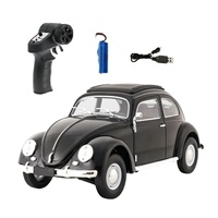 Mobil RC Retro Vintage Besar D-62MINI 2024 Baru 1/16, Kabel USB Logam, Jangkauan 25m, Siap Pakai Indoor-Outdoor 14+