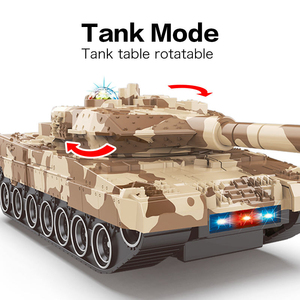 BGL gran oferta niños transformando <span class=keywords><strong>Robot</strong></span> juguetes Control remoto tanque militar Juguetes Coche de deformación eléctrica - Product Image 4
