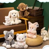 Offre Spéciale mignon Super doux en peluche poupée doux pour la peau bébé jouet avec chat singe chien rempli de coton PP