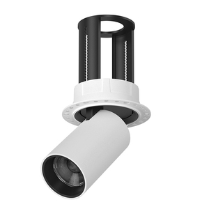 Vente en gros rotatif 7W 12W 20W COB LED encastré au plafond rétractable Downlight luminaire en aluminium encastré projecteurs montés - Product Image 6