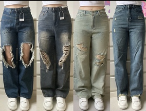 <span class=keywords><strong>Jeans</strong></span> da Donna Stile Boyfriend Retro Lavato, Vestibilità Larga, Vita Alta/Bassa, Casual, <span class=keywords><strong>Slim</strong></span> Fit, Modello <span class=keywords><strong>Mom</strong></span> - Product Image 6