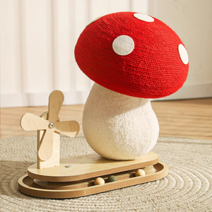 Mushroom <b>Cat</b> Scratcher Post Sisal Vertical Durable <b>Climbing</b> <b>Frame</b> <b>For</b> <b>Cats</b> - Product Image 1