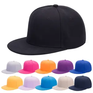 Vente en gros casquette de basketball Hip Hop personnalisée haute qualité broderie 3d snapback chapeau coton marque personnalisée sérigraphie