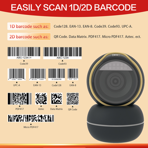 JOAD 130W USB Global Shutter 1D/2D Plataforma de escáner de código QR Velocidad de escaneo de 200/min Garantía de 1 año para stock de supermercado minorista - Product Image 3