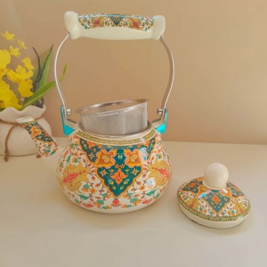 Tráng men cổ điển với rò rỉ <span class=keywords><strong>1.5</strong></span> l2.5liter Đun sôi ấm trà Ấm đun nước tráng men sứ Ấm đun nước - Product Image 4