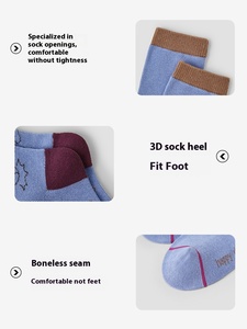 Otoño nuevos calcetines <span class=keywords><strong>de</strong></span> algodón para niños contraste Color rayas Casual letras sin hueso calcetines <span class=keywords><strong>de</strong></span> bebé para niños <span class=keywords><strong>de</strong></span> punto al por mayor - Product Image 2