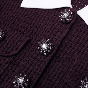 Nuova Collezione Primavera 2026: Top Elegante a Maniche Lunghe con Fibbia Decorativa, Slim-fit, Stile Socialite - Product Image 5