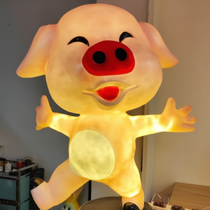 โคมไฟ LED รูปหมู 3 มิติ สำหรับคริสต์มาสและเทศกาลต่างๆ กันน้ำระดับ IP65 ไฟตกแต่งภูมิทัศน์กลางแจ้งสำหรับสวนสาธารณะและสวน - Product Image 1