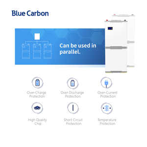 Batería de Iones de Litio Apilable Blue Carbon de 48v 51.2v 10kwh Lifepo4, Paquete de Baterías de 200ah 250ah 300ah para Almacenamiento de Energía Solar - Product Image 4