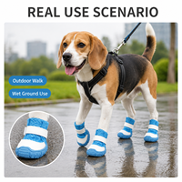 Chaussures pour chien en maille respirante, bottes pour animaux de compagnie avec semelle antidérapante et sangle réglable, chaussures pour chien d'extérieur