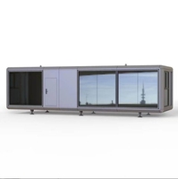 Imperméable à l'eau Insonorisé Préfabriqué Conteneur Maison Pack Plat Maison Modulaire Bureau Petite Maison Extérieure Apple Cabine Jardin Bureau Pod