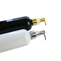 Bouteilles Vides en Plastique pour Shampoing et Pompe à Lait Corporel, Ambrées, Transparentes, Cosmétiques, Dorées ou Argentées, 100ml, 200ml, 250ml, 300ml, 500ml