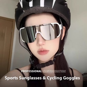 Cycling <b>Glasses</b> Men Full Rim <b>Polycarbonate</b> Lens UV Protection Anti Slip Outdoor Sports Sunglasses PC goggles Reflective - Product Image 2