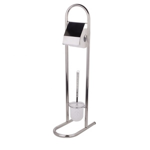 <span class=keywords><strong>Porte</strong></span>-<span class=keywords><strong>rouleau</strong></span> de papier <span class=keywords><strong>toilette</strong></span> en acier inoxydable chromé <span class=keywords><strong>et</strong></span> support de <span class=keywords><strong>brosse</strong></span> pour salle de bain - Product Image 5