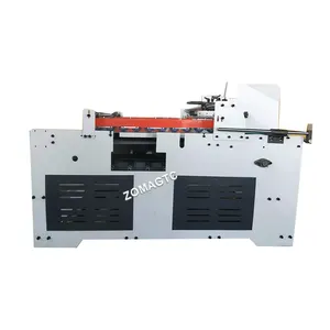 Semi Automatic Corrugated Cardboard Box Folder Gluer Packing Carton Box Gluing Machine